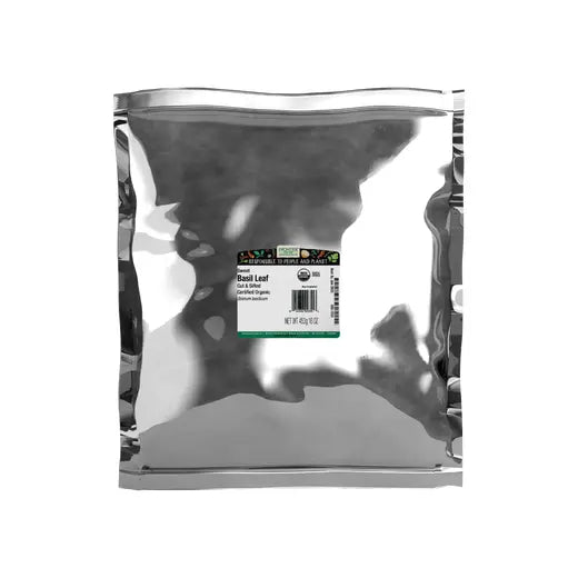 Frontier Co-op Sweet Basil Leaf, Cut & Sifted, Organic 1 lb.