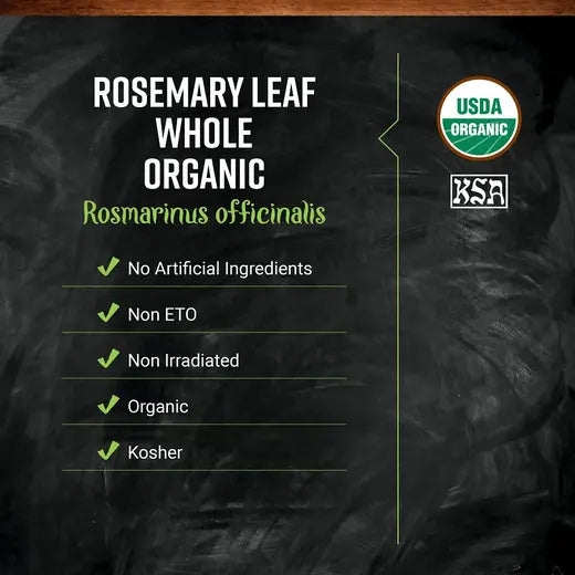 Frontier Co-op Rosemary Leaf, Whole, Organic 1 lb.
