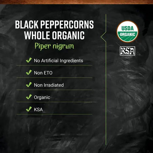 Frontier Co-op Black Peppercorns, Organic 1 lb.