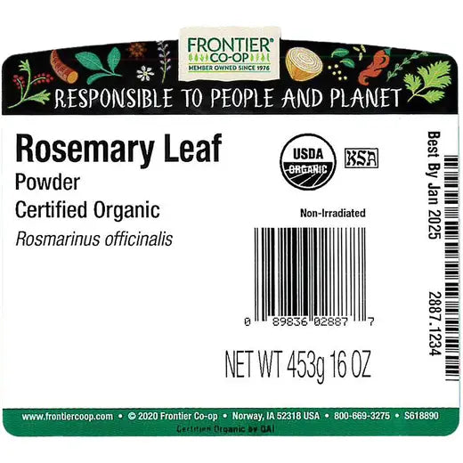 Frontier Co-op Rosemary Leaf Powder, Organic 1 lb
